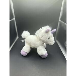 Aurora World Unicorn Plush 7" Purple Horn Stuffed Animal